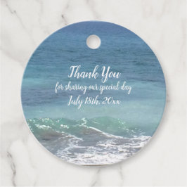 Etiquetas Para Lembrancinhas Marcas de agradecimento da praia e do oceano