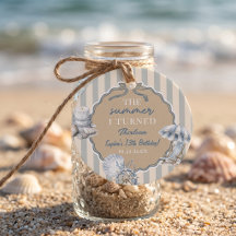 Marcas de Favor de Aniversário da Garota de Verão