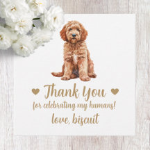 Marcas de Favor de Casamento de Cachorro Goldendoo