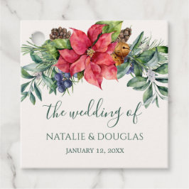 Etiquetas Para Lembrancinhas Marcas de Favor de Casamento Folhagem Verde Poinse