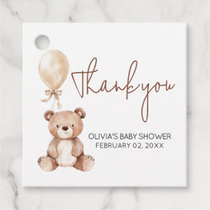 Etiquetas Para Lembrancinhas Marcas de Favor de Chá de Bebê de Balão de Urso Ma