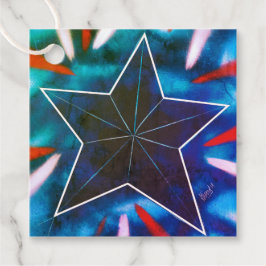 Etiquetas Para Lembrancinhas Marcas de Favor de Estrela Cadente