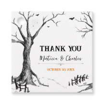 Marcas de Favor em Quadrado para Árvore de Hallowe