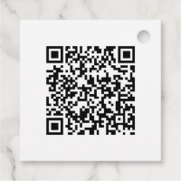 Marcas de Favor Quadradas com Design de QR Code Pe