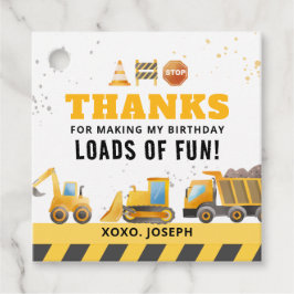 Etiquetas Para Lembrancinhas Marcas de Favoritos de Construção Aniversário