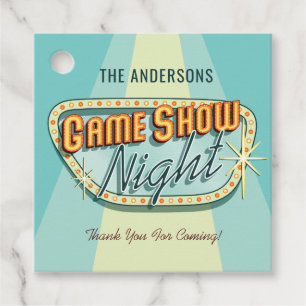 Etiquetas Para Lembrancinhas Marcas de Favoritos do Game Show Night Party