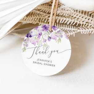 Etiquetas Para Lembrancinhas Marcas de lilás roxo de flores silvestres para lem