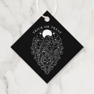 Etiquetas Para Lembrancinhas Marcas de Presente Celestial de Corvo para o Hallo