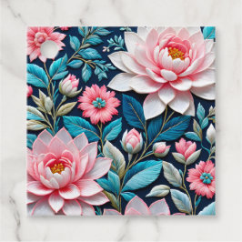 Etiquetas Para Lembrancinhas Marcas de Presente de Arte em Bordado Floral Color