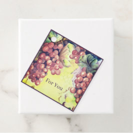 Etiquetas Para Lembrancinhas Marcas de Presente de Uvas de Vinhedo Conjunto de