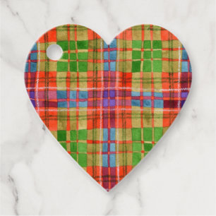 Etiquetas Para Lembrancinhas Marcas de presentes do coração MAC RAE TARTAN