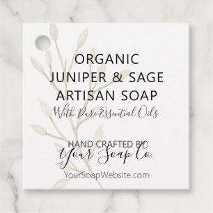 Etiquetas Para Lembrancinhas Marcas de Sabonete Modernas Mínimas Botânicas em A