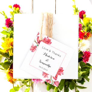 Etiquetas Para Lembrancinhas Marcas Favoritas do Casamento da Magnólia Floral
