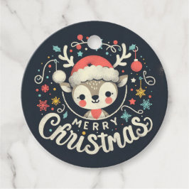 Etiquetas Para Lembrancinhas Marchas Feliz de Natal Raindeer Favor
