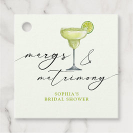 Etiquetas Para Lembrancinhas Margs & Matrimony Bridal Shower Verde Lima