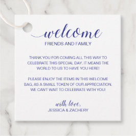 Etiquetas Para Lembrancinhas Marinho Azul Script Bot - Bem-vindo Gift Bag Baske