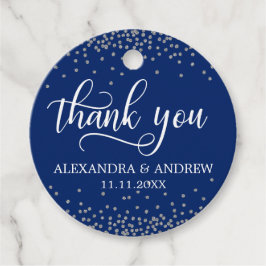 Etiquetas Para Lembrancinhas Marinho Personalizado Blue Silver Confetti Casamen
