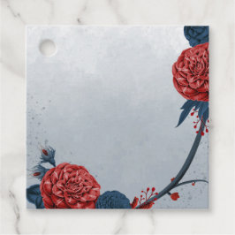 Etiquetas Para Lembrancinhas marinho romântico e flores de burgundy favorecem e