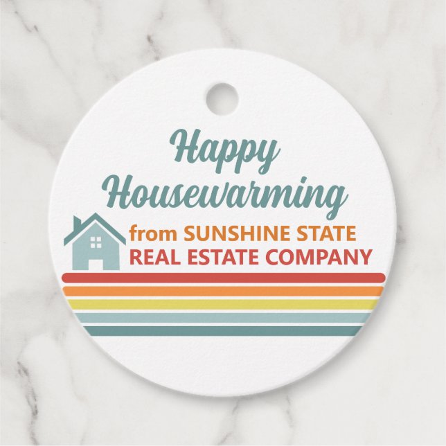 Etiquetas Para Lembrancinhas Marketing da Casa da Sociedade Imobiliária (Frente)