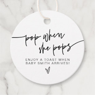 Etiquetas Para Lembrancinhas MARLO Modern Bold Pop Quando Pop Chá