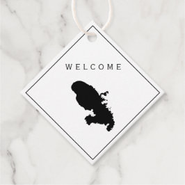 Etiquetas Para Lembrancinhas Martinica Wedding Bag Gift Tag, Ilha