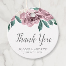 Etiquetas Para Lembrancinhas Mauve Watercolor Rosa Floral Wedding