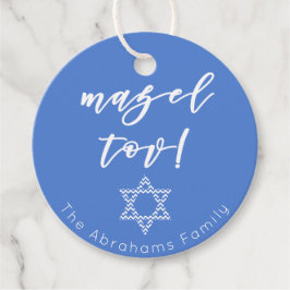 Etiquetas Para Lembrancinhas Mazel Tov! Estrela de Davi