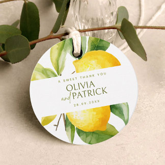 Etiquetas Para Lembrancinhas Mediterranean Italy Greece Lemon Vibrant Wedding