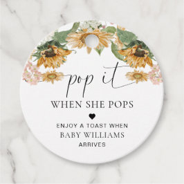 Etiquetas Para Lembrancinhas Meia Derramada Dobra de Girassol outono Pop de out