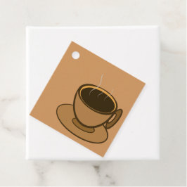 Etiquetas Para Lembrancinhas Meio século Moderno Café Marrom