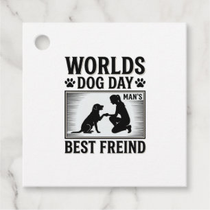 Etiquetas Para Lembrancinhas Melhor Amigo do Homem no Dia de Cachorro Vintage