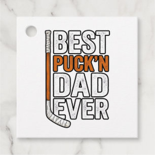 Etiquetas Para Lembrancinhas Melhor Pai de Hockey Puck'n Pai de Sempre Vector D