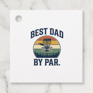 Etiquetas Para Lembrancinhas Melhor Pai Pelo Disco de Golfe Par Design Vintage 