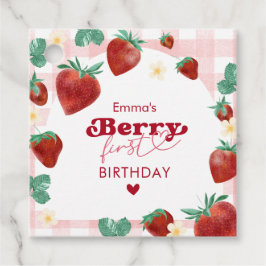 Etiquetas Para Lembrancinhas Menina de Aniversário de Um Ano Berry Aniversário 