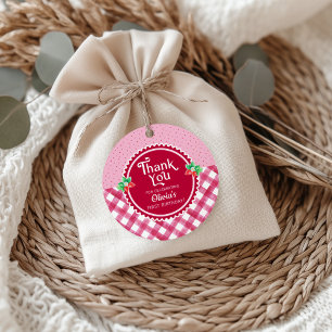 Etiquetas Para Lembrancinhas Menina de um ano de morango Berry Obrigada