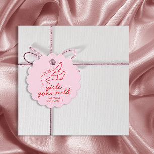 Etiquetas Para Lembrancinhas Meninas Ficaram Rosa E Vermelho Leve E Desenharam