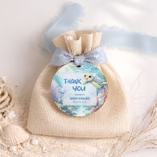 Etiquetas Para Lembrancinhas Menino de Tartaruga Marinha Baby Shower Obrigado