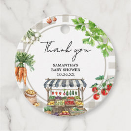 Etiquetas Para Lembrancinhas Mercado dos agricultores em Chá de fraldas cultiva