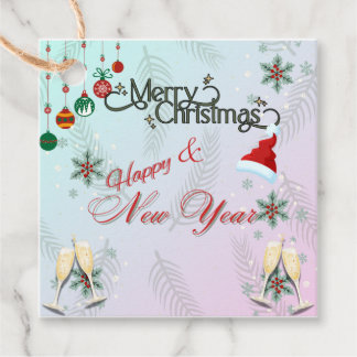 Etiquetas Para Lembrancinhas Merry Christmas & Happy New Year