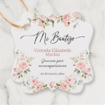 Meu Batizado Para Menina Rosa Floral Batismo Chiqu