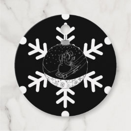 Etiquetas Para Lembrancinhas Midnight Snowman