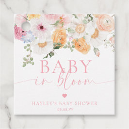 Etiquetas Para Lembrancinhas Millie Floral Baby In Bloom Chá de fraldas