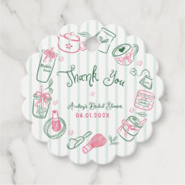 Etiquetas Para Lembrancinhas Minimal Perfect Matcha  Bridal Shower Thank You