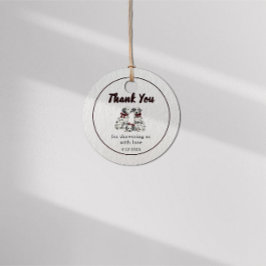 Etiquetas Para Lembrancinhas Minimalist Gender Neutral Chic Dalmation 