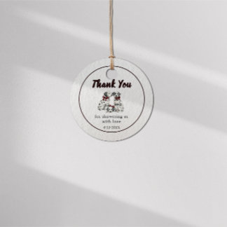 Etiquetas Para Lembrancinhas Minimalist Gender Neutral Chic Dalmation 