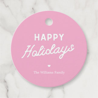 Etiquetas Para Lembrancinhas Minimalist ׳Happy Holidays׳ Custom Christmas