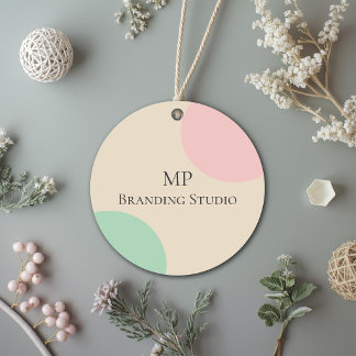 Etiquetas Para Lembrancinhas Minimalist Pastel Branding Design