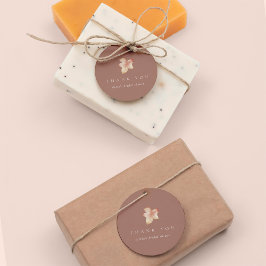 Etiquetas Para Lembrancinhas Minimalista Folha de Outono Obrigado