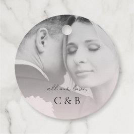 Etiquetas Para Lembrancinhas Miniromântico moderno e elegante, cor-de-rosa