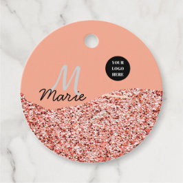 Etiquetas Para Lembrancinhas minúscula azul adicionar texto do logotipo obrigad